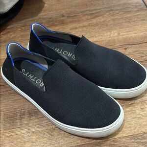 Rothy's Black and White Loafers Slip-On Shoes